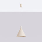 Suspension Nox cône 25 acier beige E27, vue 2