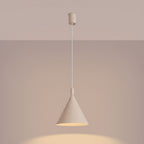 Suspension Nox cône 25 acier beige E27, vue 3