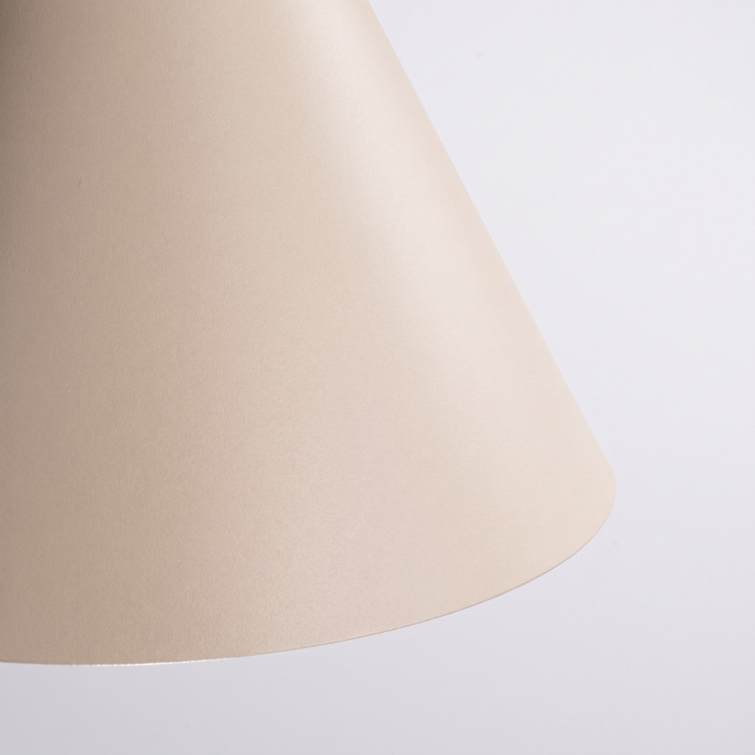 Suspension Nox cône 25 acier beige E27, vue 5