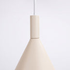 Suspension Nox cône 25 acier beige E27, vue 6