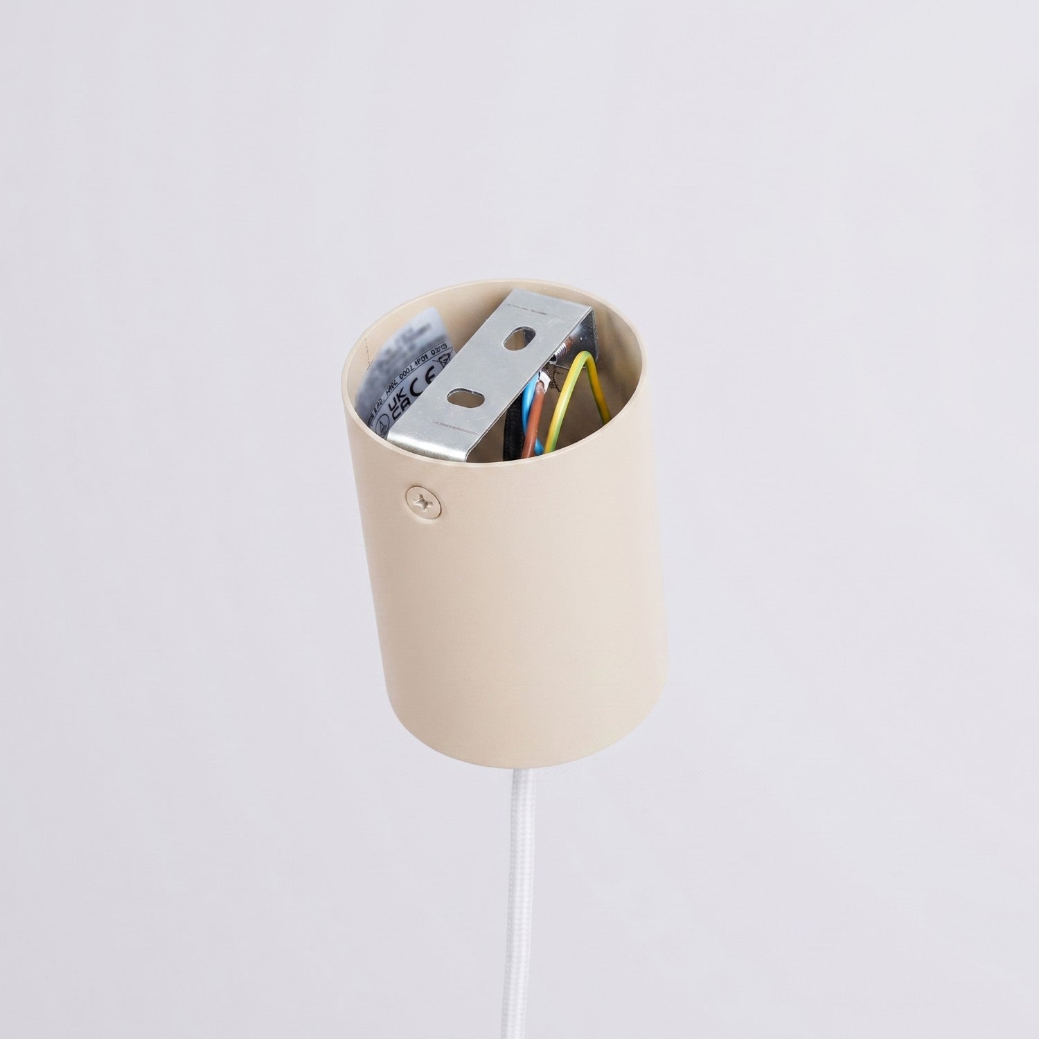 Suspension Nox cône 25 acier beige E27, vue 8