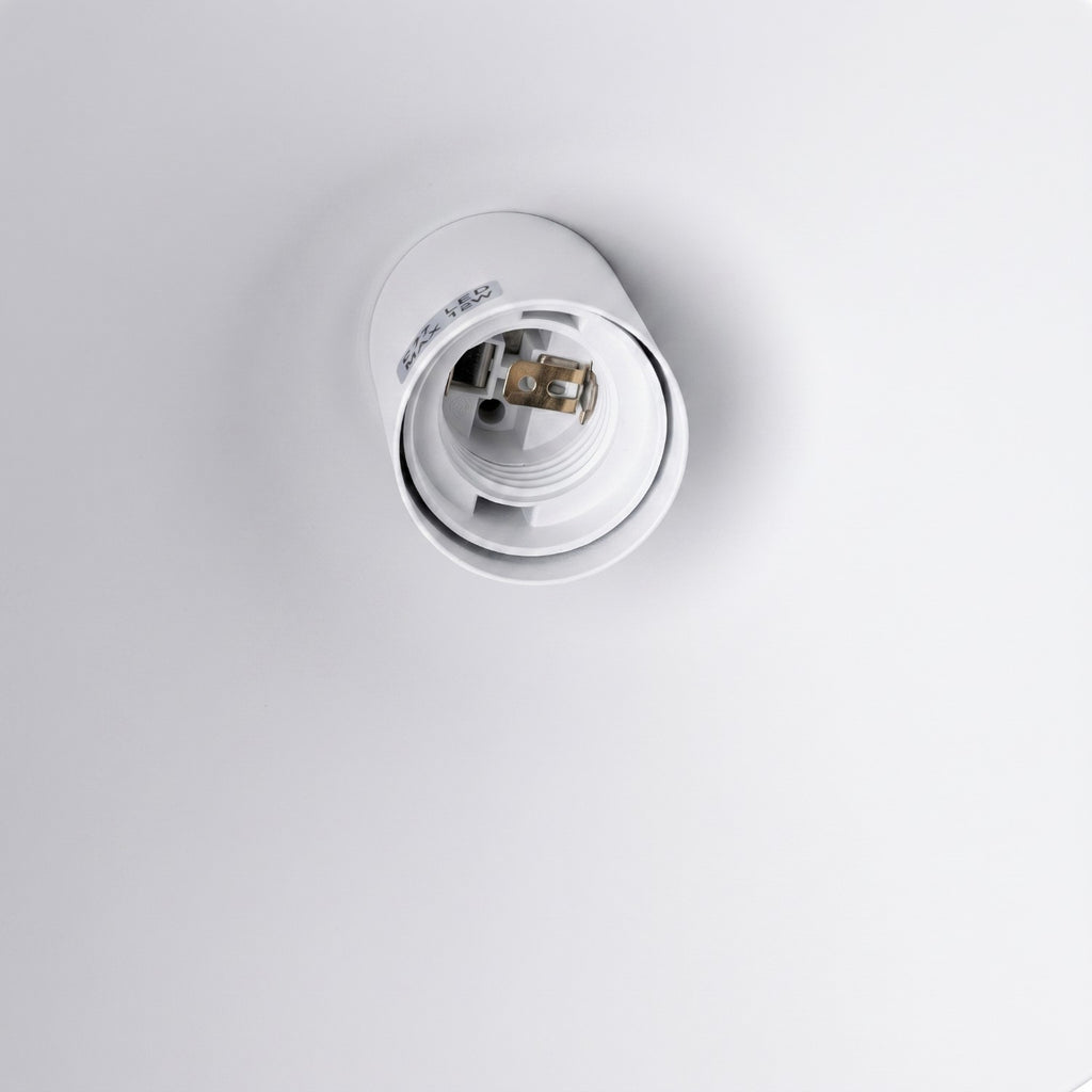 Suspension Nox cône 25 acier blanc E27, vue 7