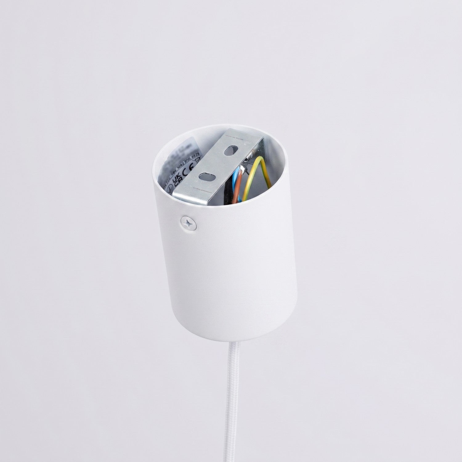 Suspension Nox cône 25 acier blanc E27, vue 8