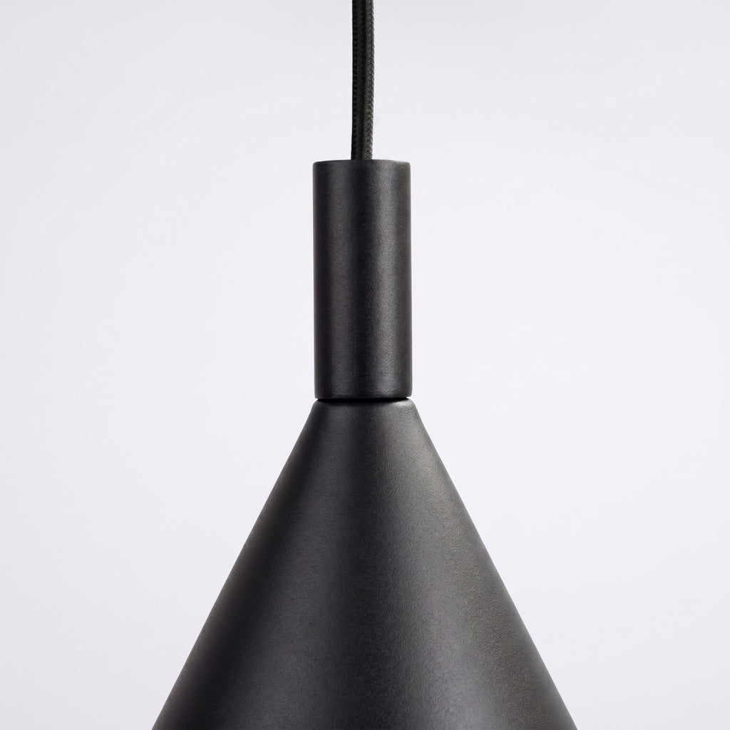 Suspension Nox cône 25 acier noir E27, vue 6