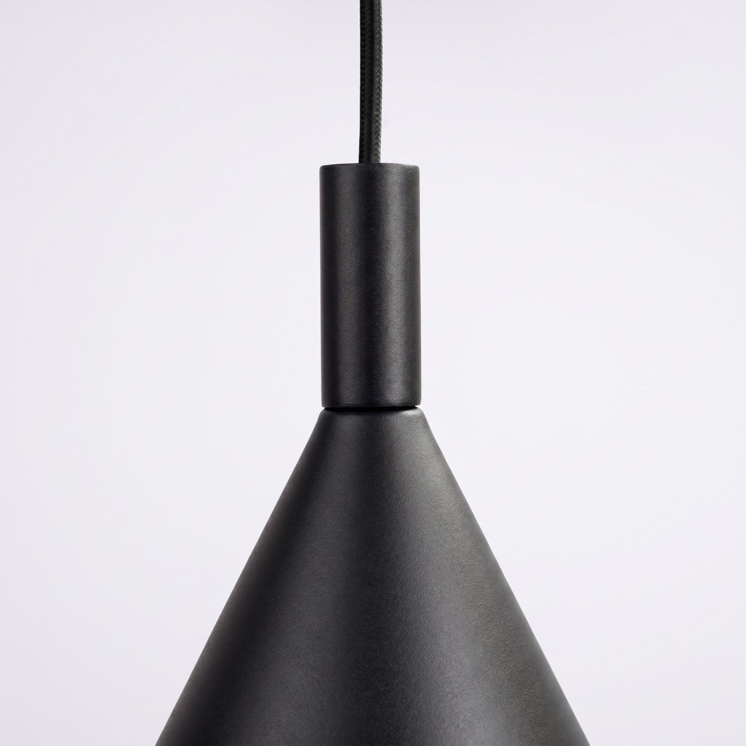 Suspension Nox cône 25 acier noir E27, vue 6