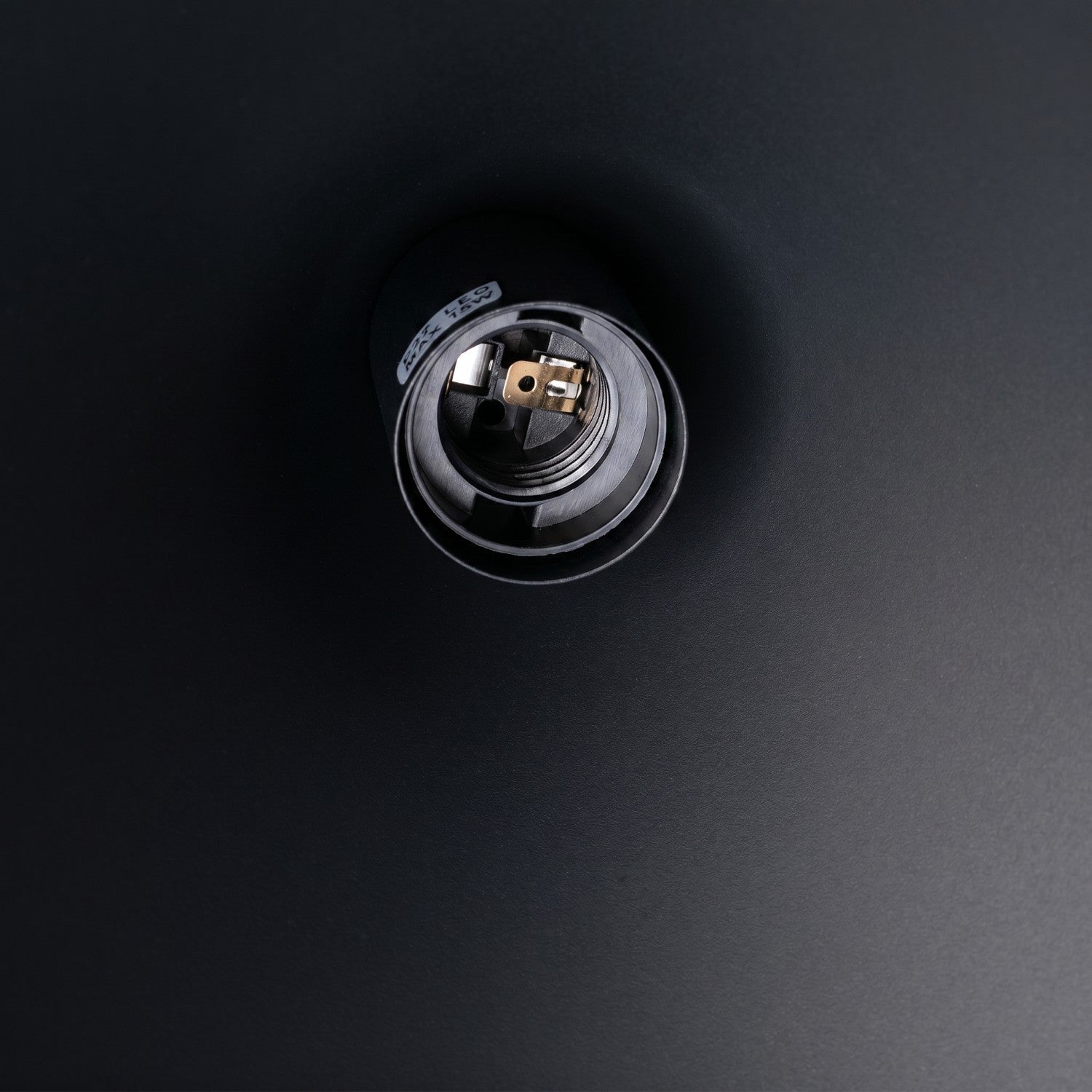 Suspension Nox cône 25 acier noir E27, vue 7