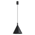 Suspension Nox cône 25 acier noir E27