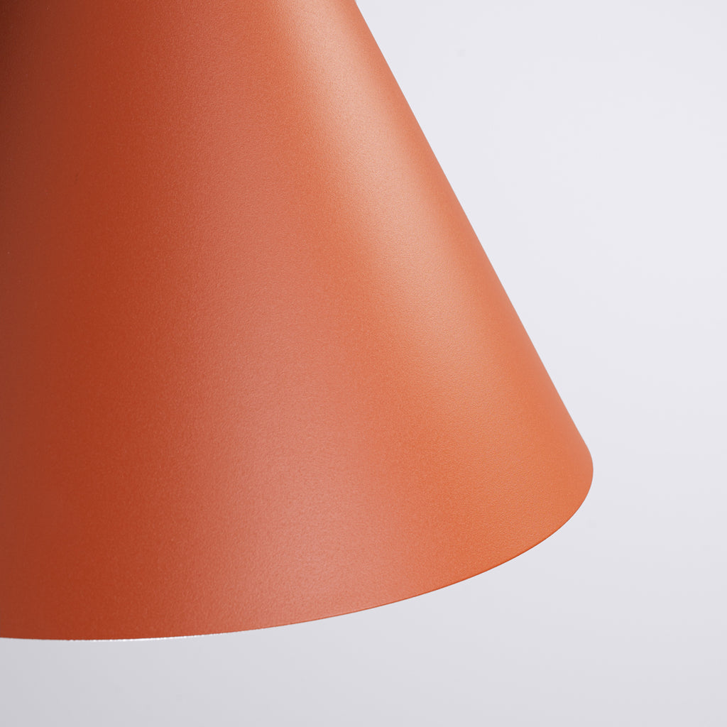 Suspension Nox cône 25 acier rouge ocre E27, vue 5
