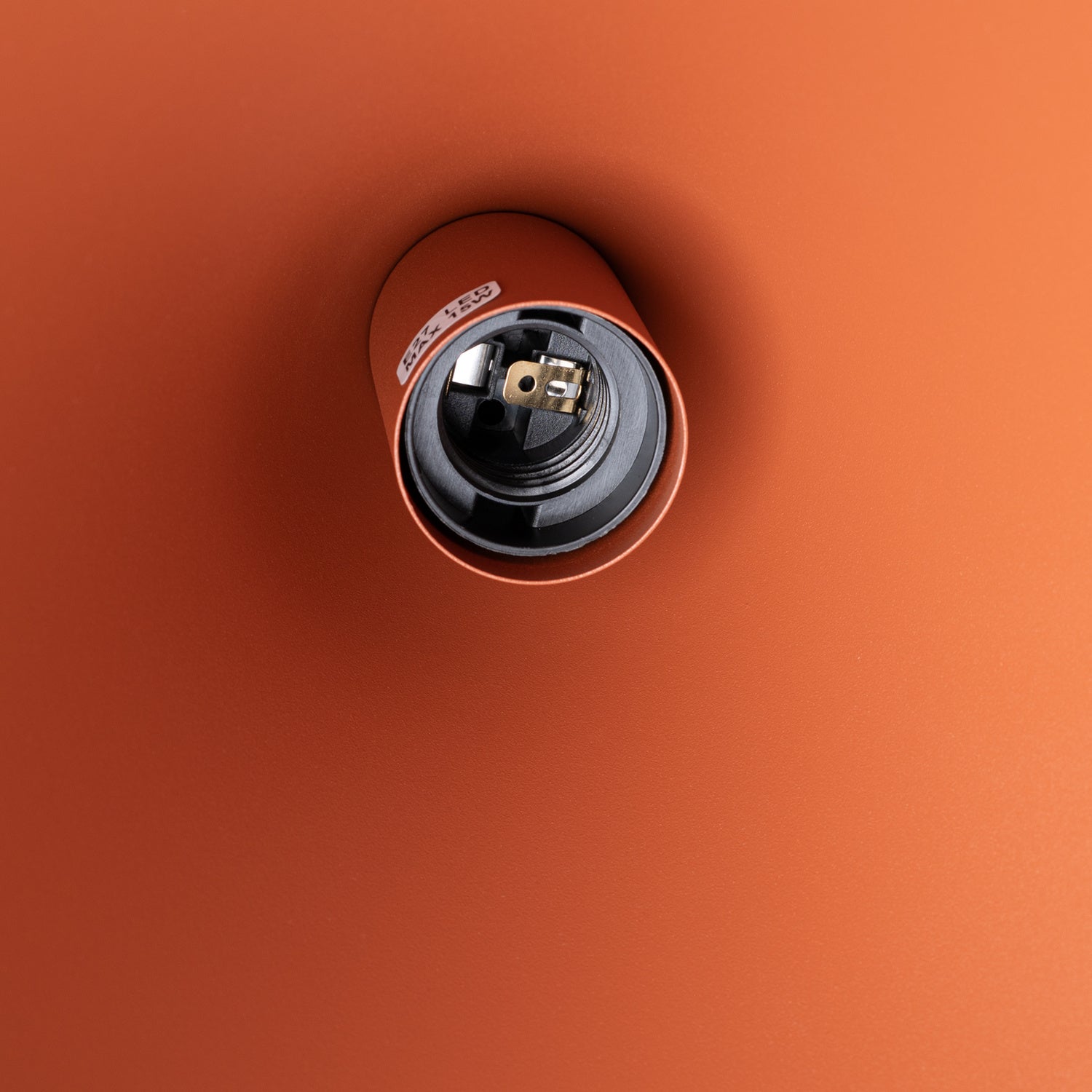 Suspension Nox cône 25 acier rouge ocre E27, vue 7