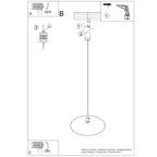 Suspension Nox cône 40 acier beige E27, vue 11