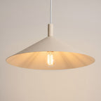 Suspension Nox cône 40 acier beige E27, vue 4