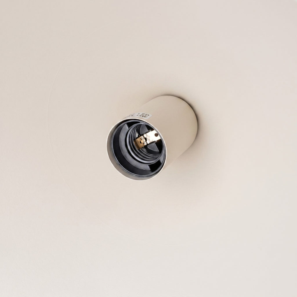 Suspension Nox cône 40 acier beige E27, vue 7