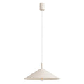 Suspension Nox cône 40 acier beige E27