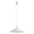 Suspension Nox cône 40 acier beige E27