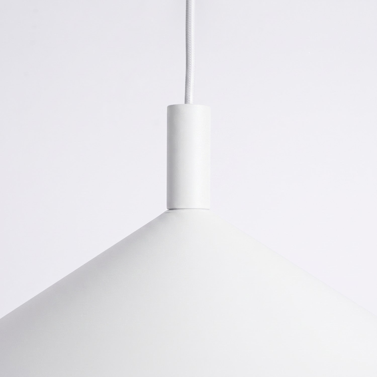 Suspension Nox cône 40 acier blanc E27, vue 6
