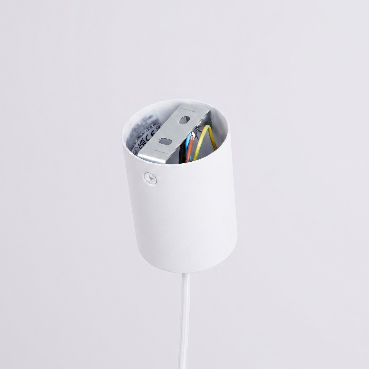 Suspension Nox cône 40 acier blanc E27, vue 8