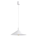 Suspension Nox cône 40 acier blanc E27