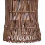 Abat-jour de suspension Oasis Tower en bambou teinté noyer 35 cm, vue 7
