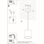 Suspension Orbis 1 aluminium blanc ambiance intérieure