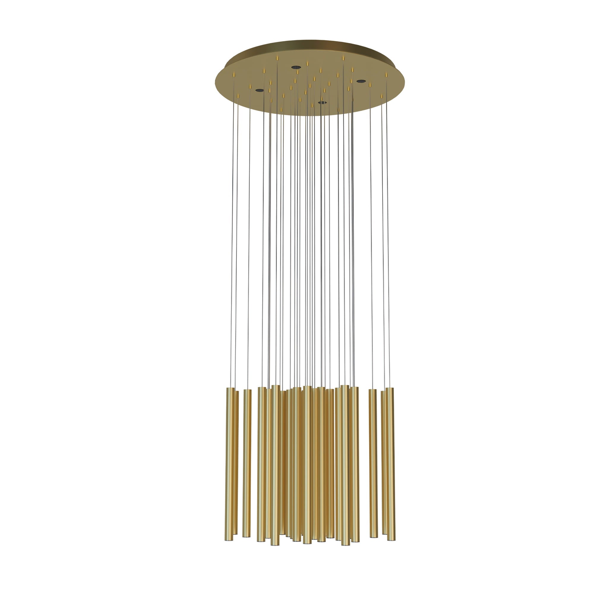 Suspension Organic dorée brossée à variateur