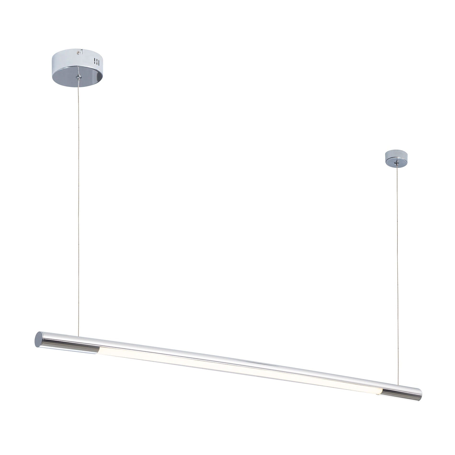 Suspension Organic Horizon 100 cm chromée