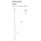 Suspension Organic I cuivre brossée, vue 3