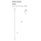 Suspension Organic I dorée brossée, vue 3