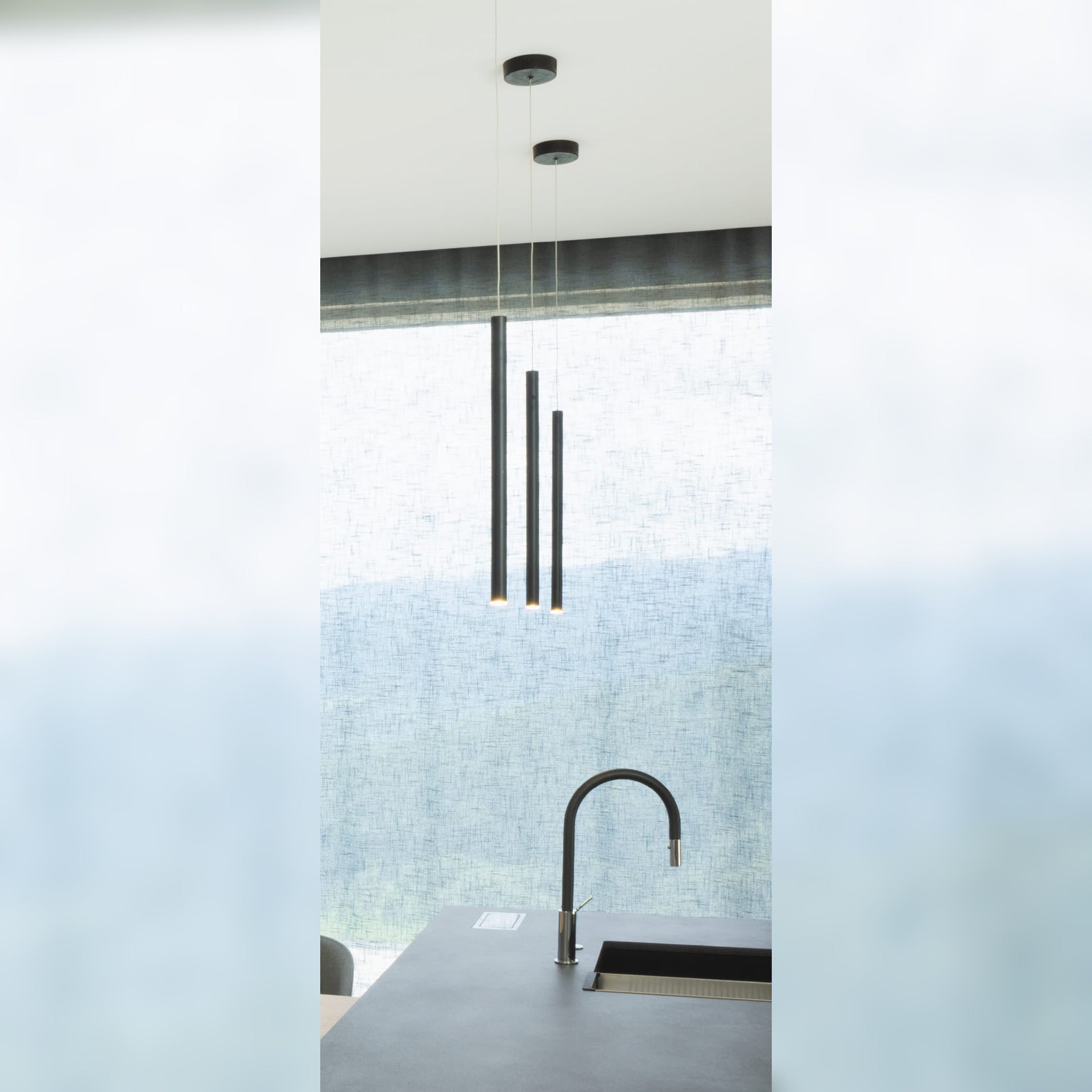 Suspension Organic I noire, vue 2