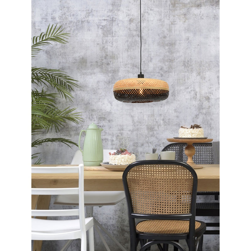 Dimensions Lámpara colgante Palawan bambú bicolor 40 cm E27