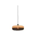 Suspension Palawan bambou bicolore galette 40 cm E27