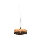 Suspension Palawan bambou bicolore galette 40 cm E27