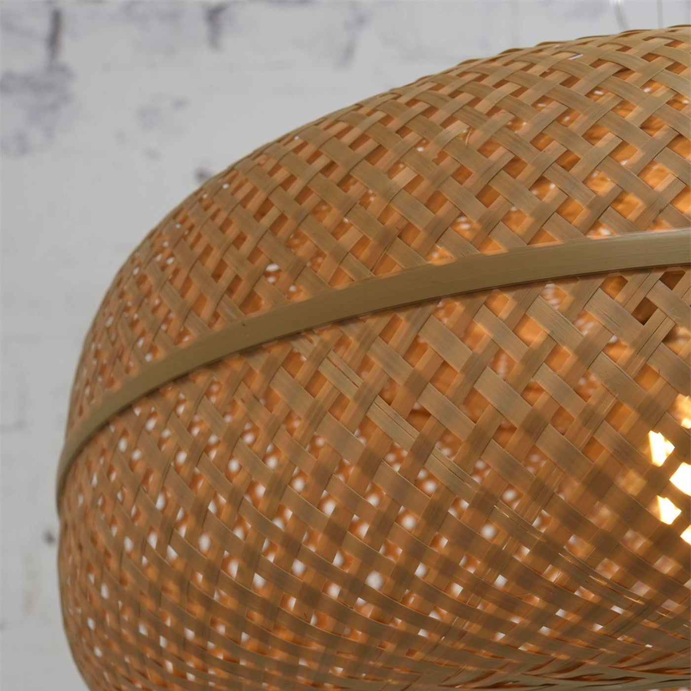 Suspension Palawan bambou naturel 60 cm E27, vue 3