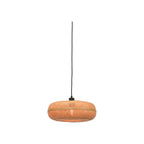 Suspension Palawan bambou naturel galette 40 cm E27