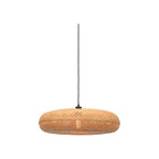 Suspension Palawan bambou naturel galette 60 cm E27