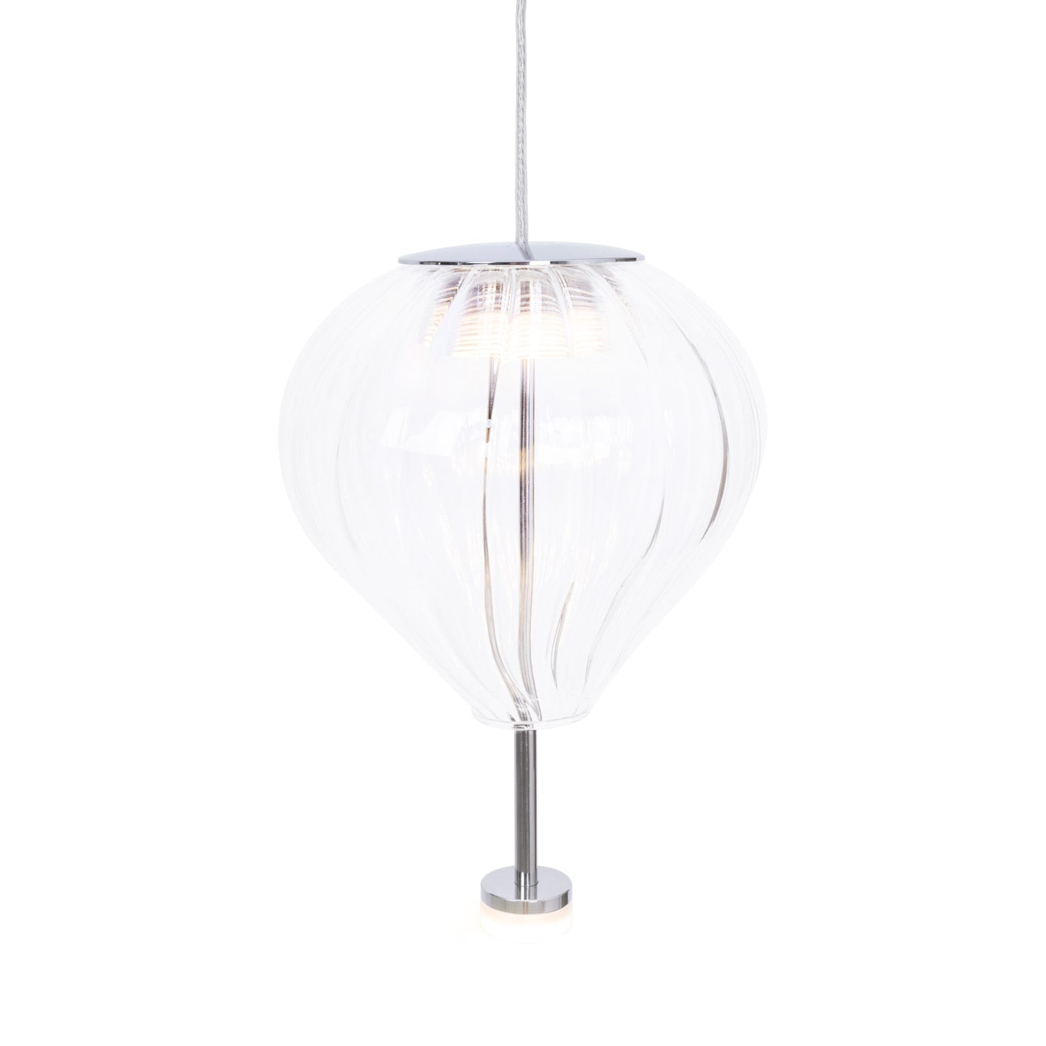 Suspension Palloncini I verre transparent, vue 2