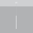 Suspension Pastelo 1 acier blanc G9, vue de profil
