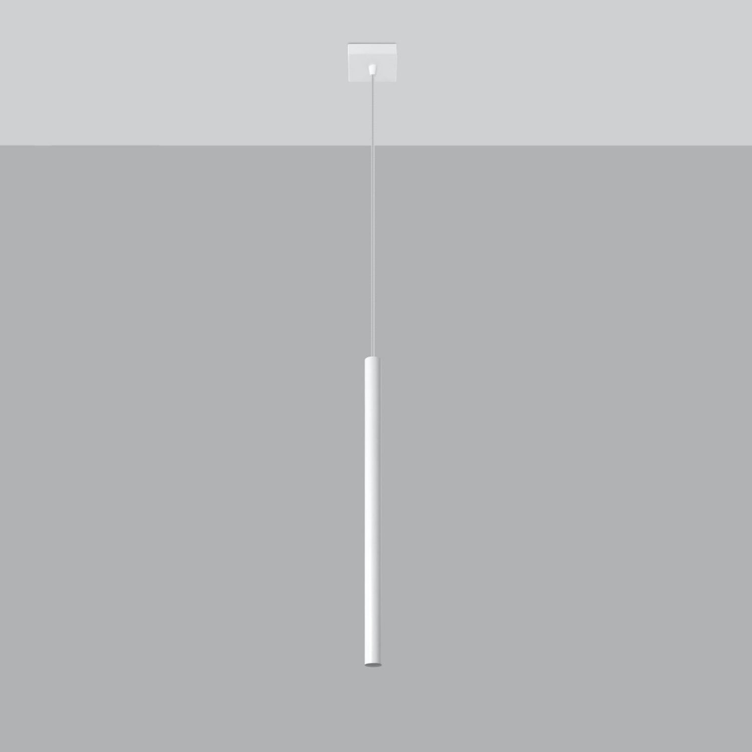 Suspension Pastelo 1 acier blanc G9, vue de profil