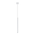 Suspension Pastelo 1, un fin tube vertical en acier blanc