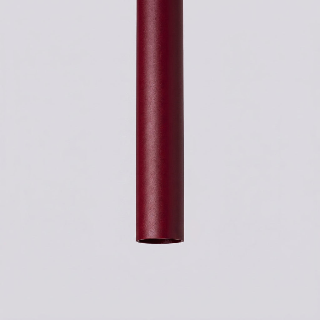 Suspension Pastelo 2 tubes fins bordeaux G9, vue 4