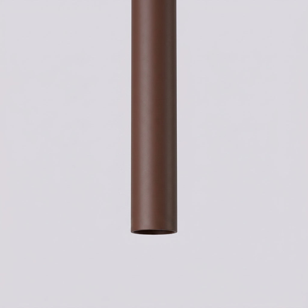Suspension Pastelo 2 tubes fins brun G9, vue 4