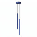 Suspension Pastelo 2 tubes fins bleu outremer G9