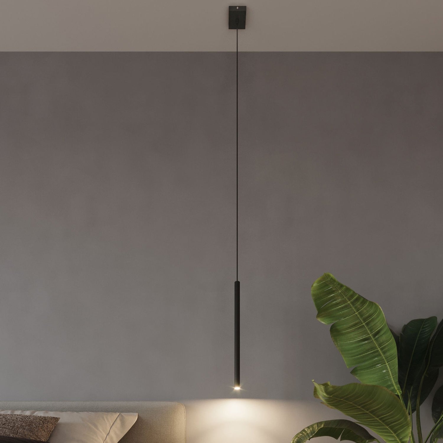 Luminaires Pastelo noir en situation dans un intérieur contemporain