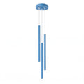 Suspension Pastelo 3 en grappe tubes fins bleu azur G9