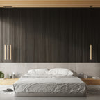 Suspension Pastelo 3 en grappe tubes fins bois G9, ambiance soignée