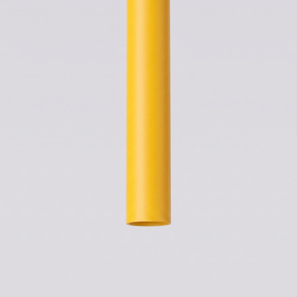 Suspension Pastelo 3 en grappe tubes fins jaune G9, vue 4