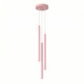 Suspension Pastelo 3 en grappe tubes fins rose G9