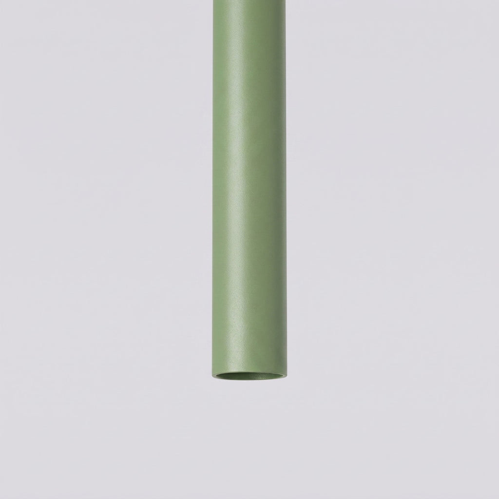 Suspension Pastelo 3 en grappe tubes fins vert sauge G9, vue 4