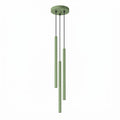 Suspension Pastelo 3 en grappe tubes fins vert sauge G9