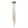 Suspension Pastelo 3 en grappe tubes fins taupe G9