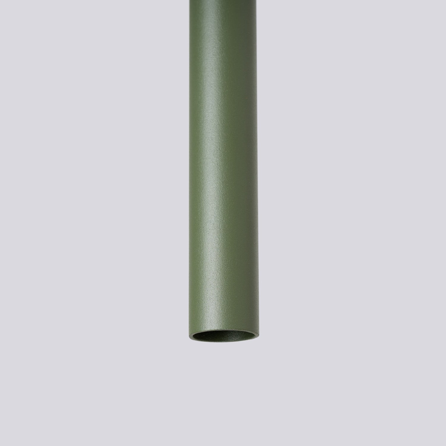 Suspension Pastelo 3 en ligne tubes fins vert olive G9, détail